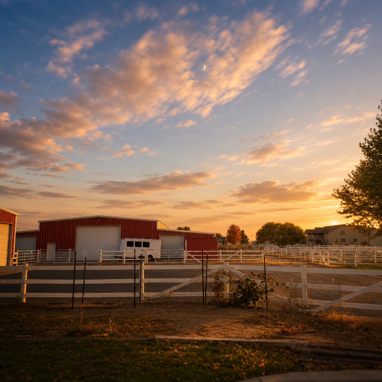 Blue Grass Estate horse boarding and riding facility in Plain City, Utah